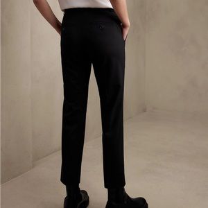 NEW black wool blend slim pants